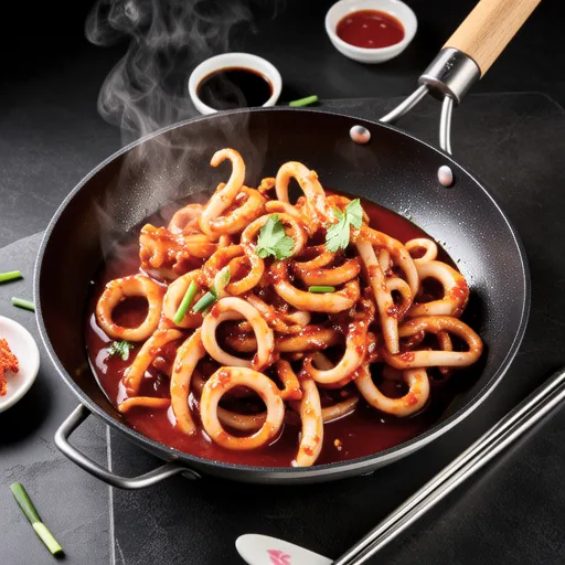 Spicy Stir-fried Squid (Ojingeo-bokkeum)