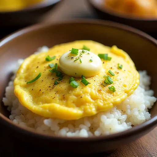 Fluffy Omelet Shirasu Rice