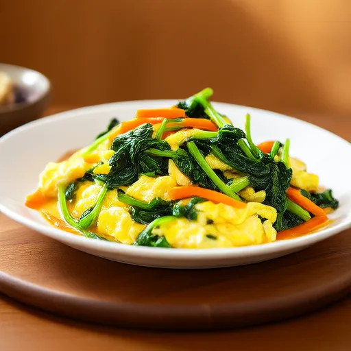 菠菜炒蛋