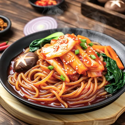 Spicy Korean Stir-fried Glass Noodles (GunSan Style)