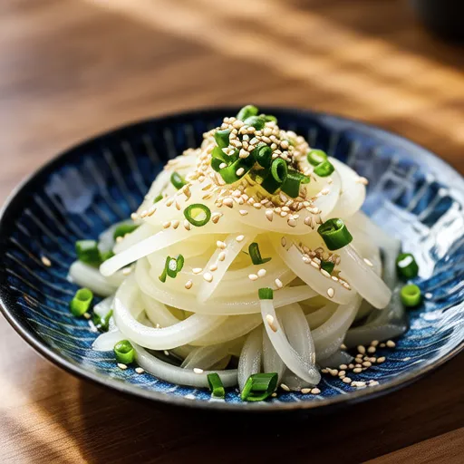 Onion with Sesame Mayo Dressing
