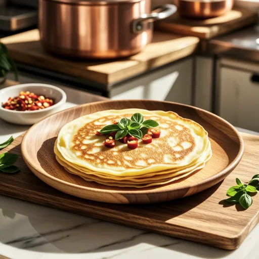 Enoki Mushroom Pancake