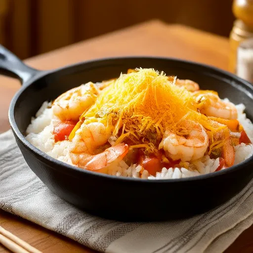 虾仁奶酪炒饭