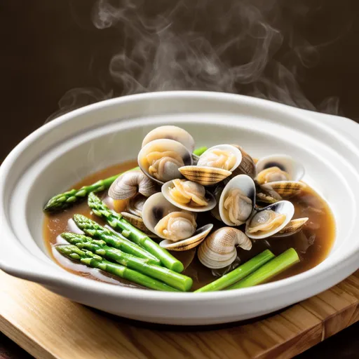Asari and Asparagus Simmered Dish