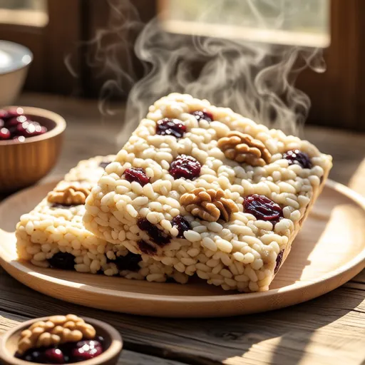 Glutinous Rice Cake with Soybean Powder