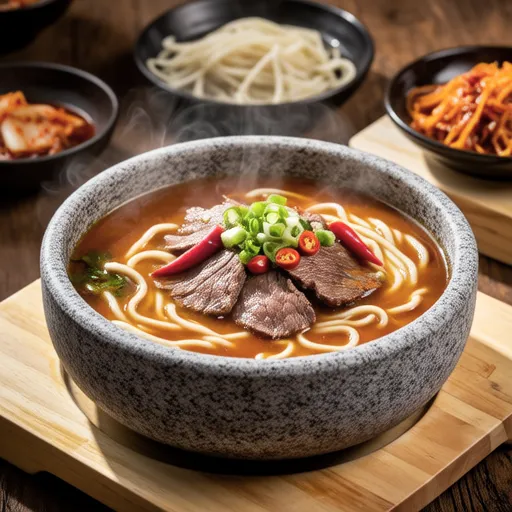 Beef Soybean Paste Noodle Soup