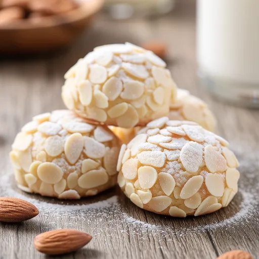 Microwave Almond Snowball Cookies