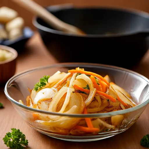 Stir-Fried Onions and Carrots