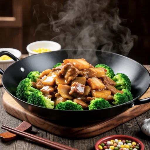 Broccoli and Pork Curry Stir-fry