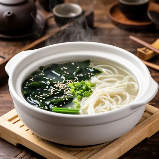 Egg White and Wakame Chinese Soup