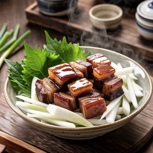 Simmered Pork Belly with Grated Daikon