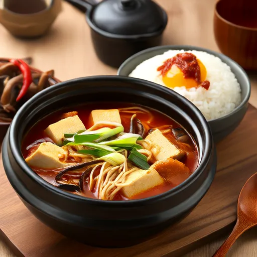 Zuppa di pesce con Kimchi