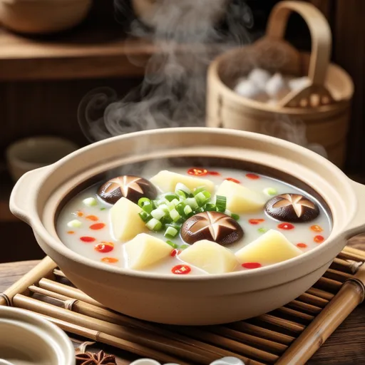 Potato and Enoki Chinese Soup