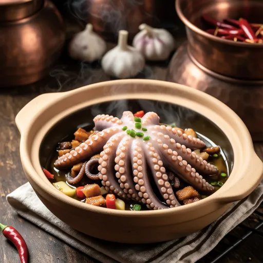 Negi, Bacon, and Octopus Ajillo