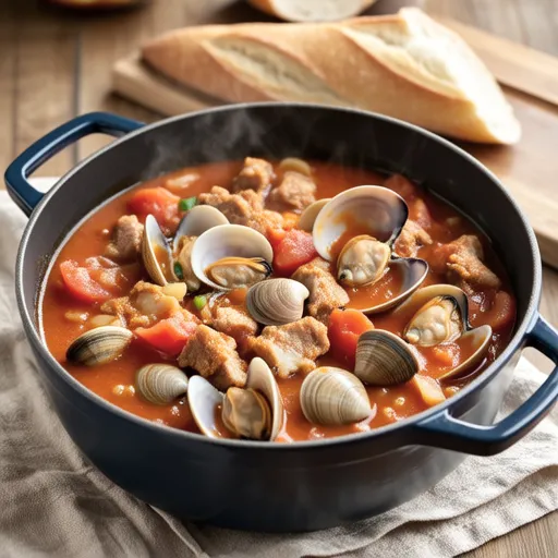 Clams and Pork Tomato Stew