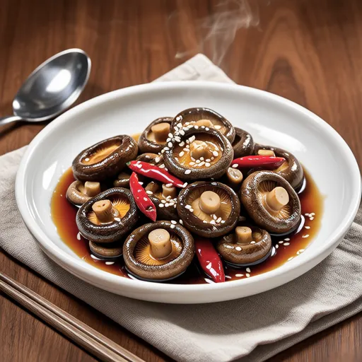 Shiitake Mushroom Soy Sauce Braised Side Dish