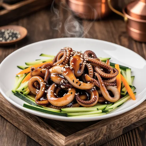 Soy Sauce Stir-fried Squid