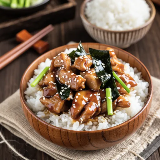 Chicken Tenderloin and Wakame Soy Sauce Stir-fry