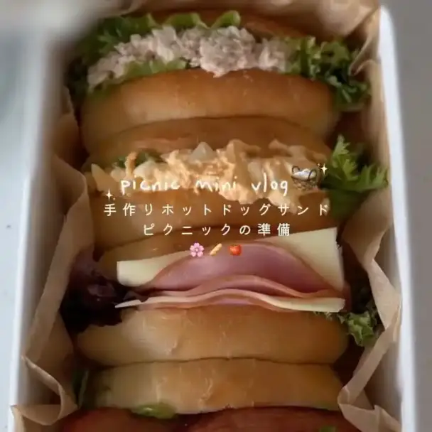 手作りピクニックサンドイッチ
