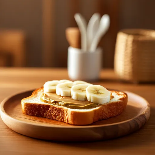Toast con Burro di Arachidi e Banana