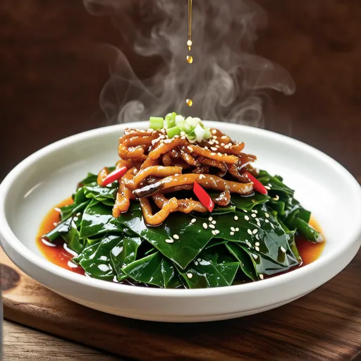 Microwave Steamed Perilla Leaves