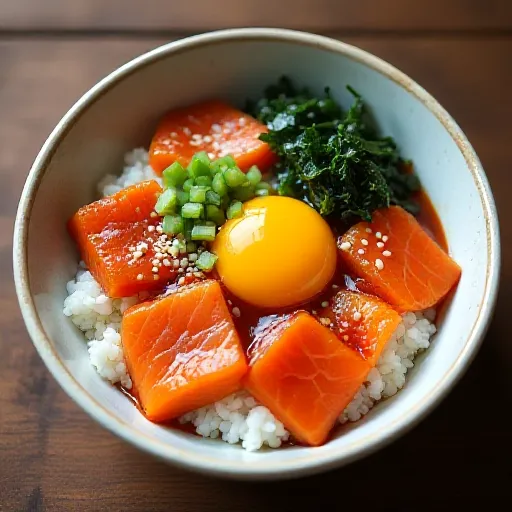 Salmon Yukhoe Bowl
