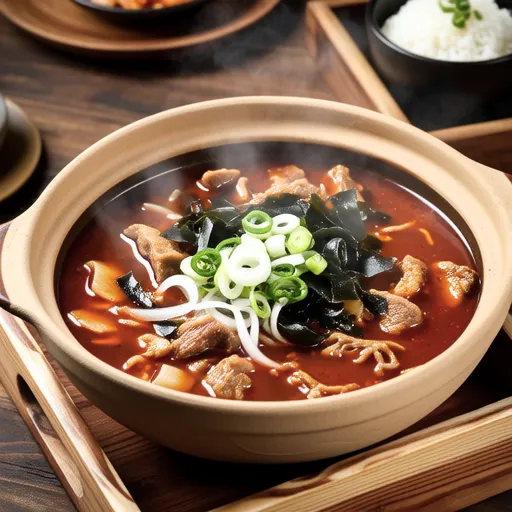 Kimchi Stew with Dried Seaweed