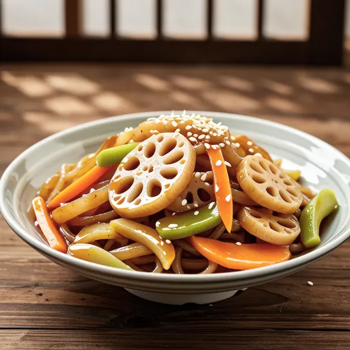 Root Vegetables and Shirataki Kinpira with Amazake