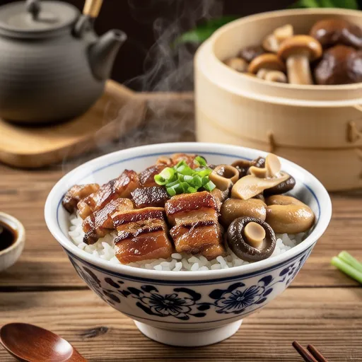 Simple Mushroom Rice Bowl