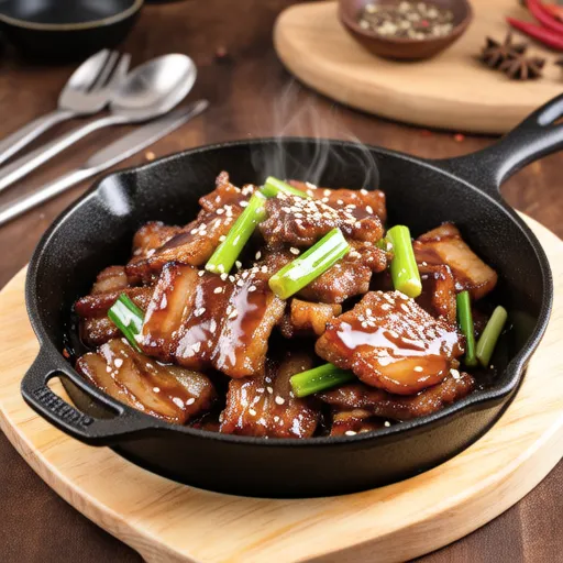 Stir-fried Pork with Scallion Salt