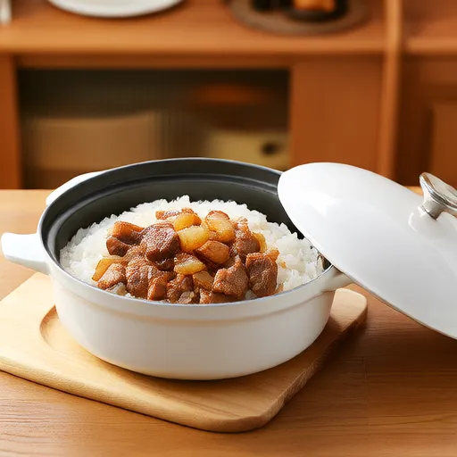 Рис с мясом и баклажаном