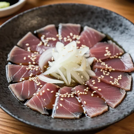 Tuna Carpaccio with Ponzu Flavor