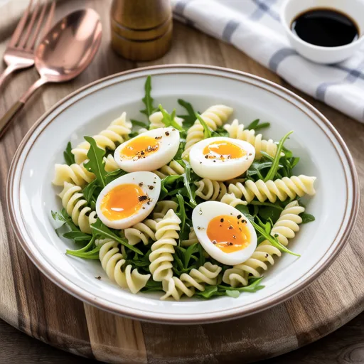 Fusilli Quail Egg Salad (Cold Pasta Recipe)