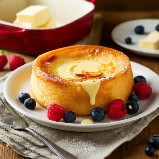 Clafoutis sencillo con crema