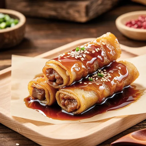 Meat Wrapped Sticky Rice Sticks