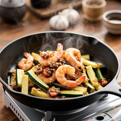 Dried Shrimp and Zucchini Stir-fry