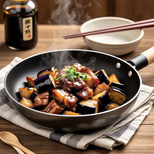 Eggplant and Pork Miso Stir-fry