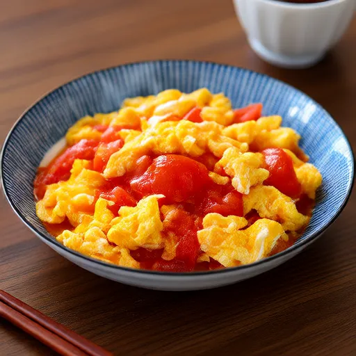 Uova strapazzate con pomodori
