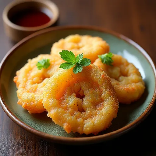 Goya and Sakura Shrimp Tempura Fritters
