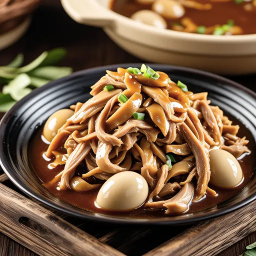 Chicken Breast and Quail Egg Soy Braised Dish