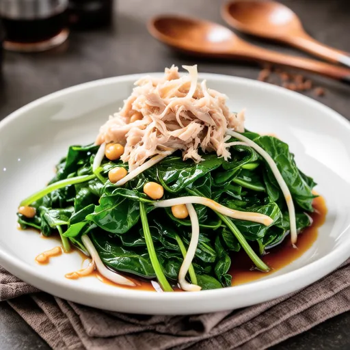 Spinach and Seaweed Vinegar Salad