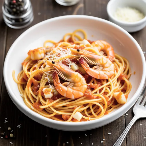 Shrimp Tomato Cream Pasta