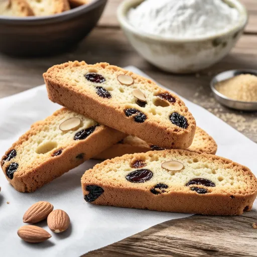 Crunchy Raisin Biscotti