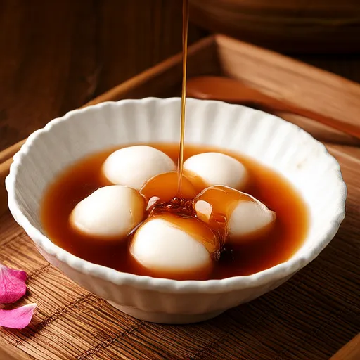 Shiratama with Black Syrup