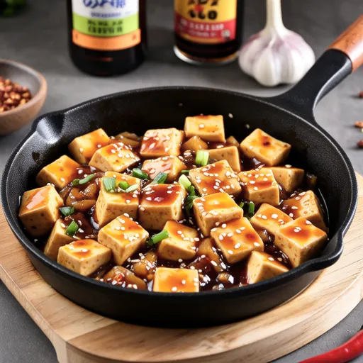 Chewy Tofu Salad with Soy Sauce Dressing