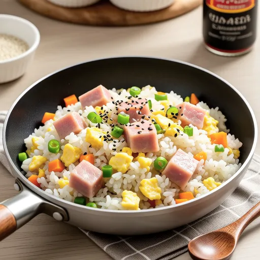 Simple Ham Fried Rice for Kids