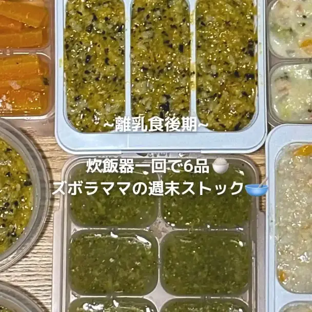 炊飯器で作る！離乳食後期ストック