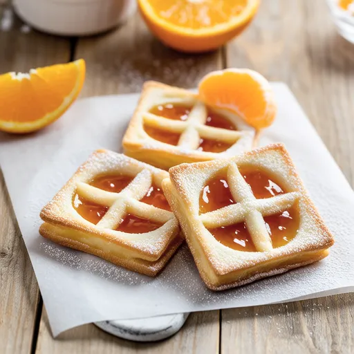 Tangerine Jam Pie with Bread (Air Fryer Baking)