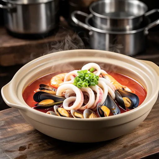 Seafood Spicy Soup (Jjamppong Tang)