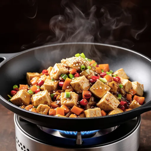 Garlic Scapes and Tofu Stir-fry